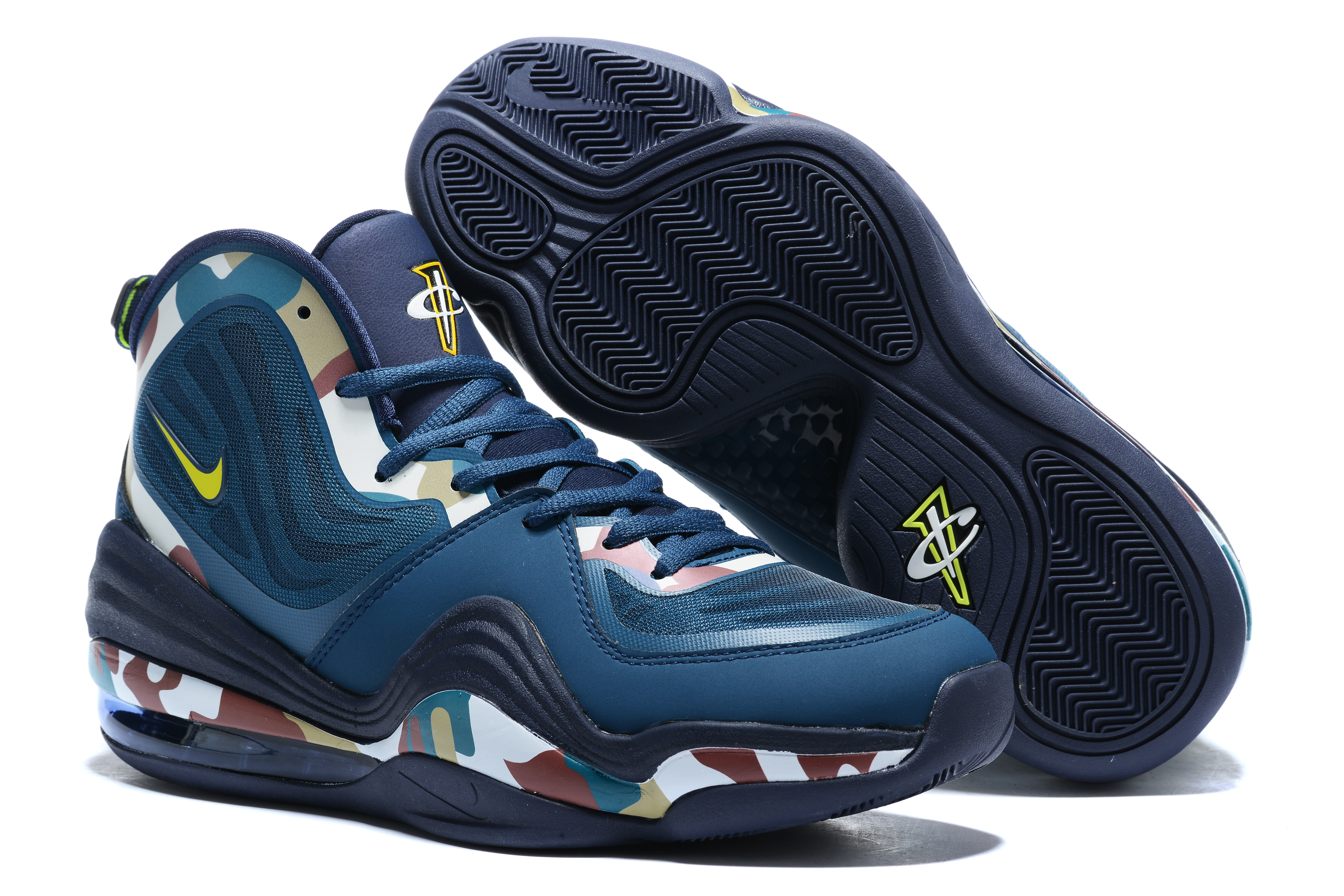 Nike Penny Hardaway 5 Sea Blue Colorful Shoes